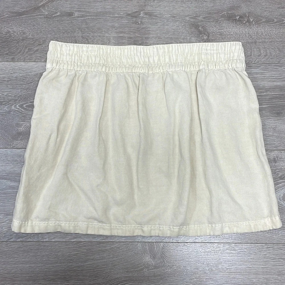 Aerie Twill V Skirt Linen Blend XL - Picture 13 of 13